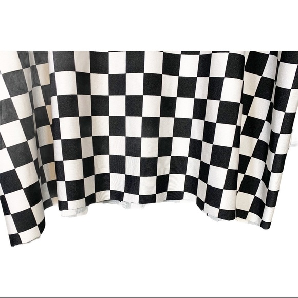 RyeDecker Checkered Oversize Long Sleeve Top Sz 3 - Picture 3 of 4